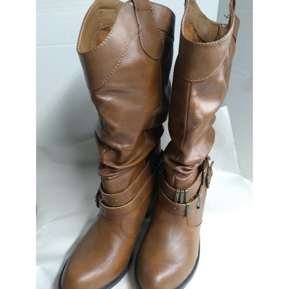 Fall Creek Bree III Block heel Size 8 Med Brown Boots - Picture 7 of 9